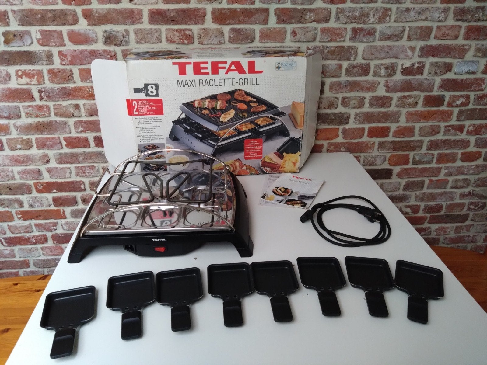 Tefal raclette grill gourmet, Ophalen, Zo goed als nieuw, 8 personen of meer