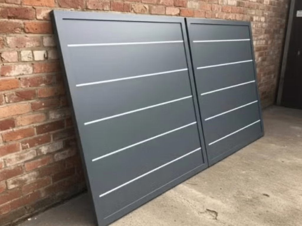 showroommodel schuifpoort aluminium ARONA, Tuin en Terras, Ophalen, Gebruikt, Aluminium, Schuifpoort