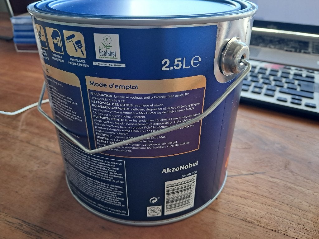 Muurverf - Levis - Free Groove - Donkerblauw - 2.5l, Blauw, Nieuw, Ophalen of Verzenden, Verf