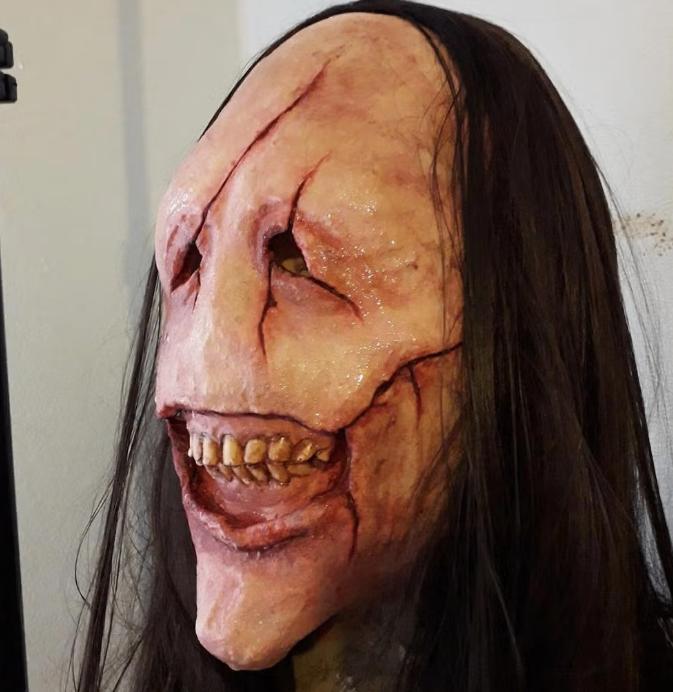 Démo de luxe avec masque intégral en latex pour cheveux, Envoi, Neuf