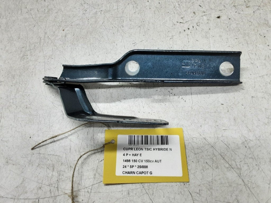 CHARNIERE DE CAPOT GAUCHE Seat Leon (KLB) (5FA823301), Autos : Pièces & Accessoires, Seat Deutschland GmbH, Service@seat.de, Utilisé