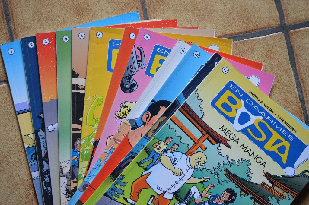 stripreeks " en daarmee basta", Boeken, Tom bouden, swerts en vanas, Complete serie of reeks, Ophalen of Verzenden, Zo goed als nieuw