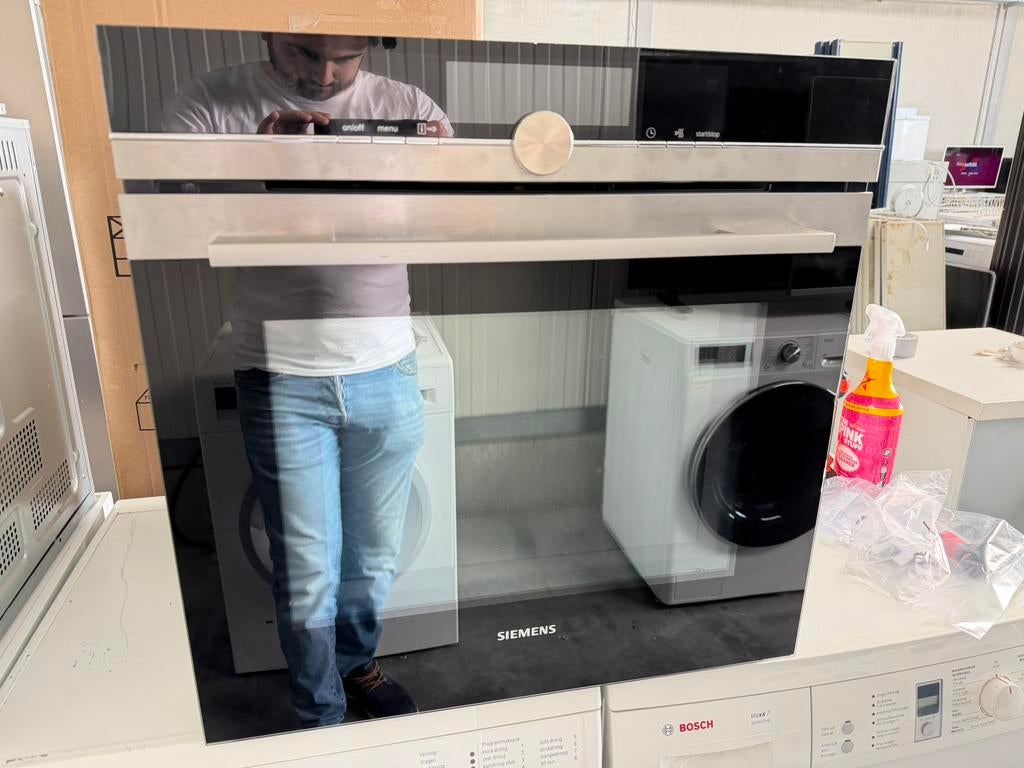 Zeer mooie Siemens inbouw combi oven 60cm met stoom!, Elektronische apparatuur, Ophalen, Oven, Microgolffunctie, Siemens