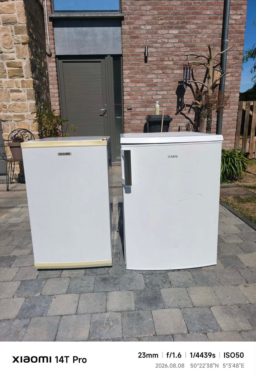 Frigo et congélateur a vendre ensemble ou séparément, Electroménager, Congélateur, 85 à 120 cm, Enlèvement, Utilisé