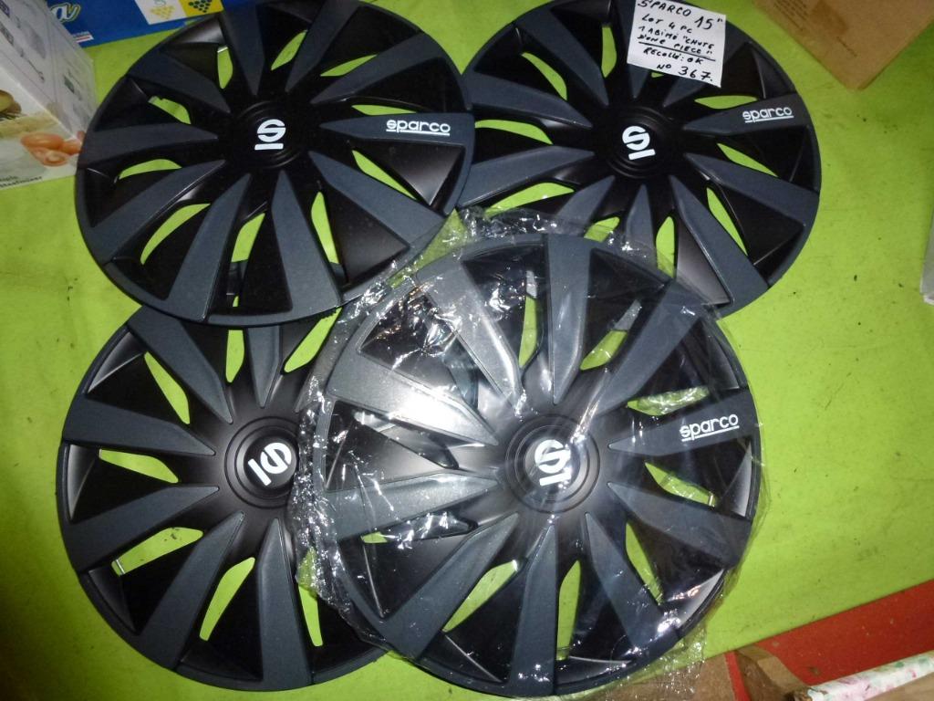 enjoliveurs SPARCO  15''(n°367) - lot de 4 pc, 15 pouces, Enlèvement ou Envoi, Utilisé, Jante(s)