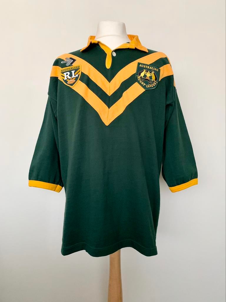 Australia Kangaroos ARL Rugby League Peerless vintage shirt, Sport en Fitness, Rugby, Ophalen of Verzenden, Zo goed als nieuw