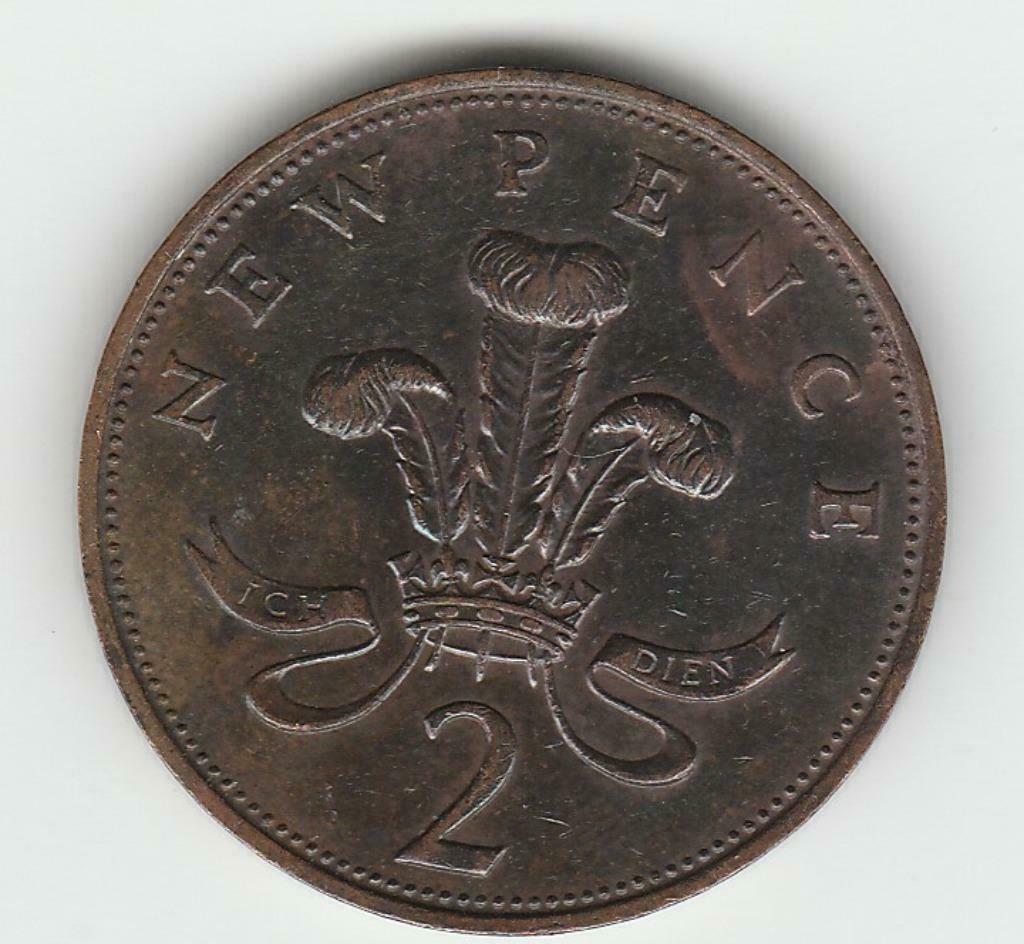 Engeland 2 new pence 1971, Ophalen of Verzenden, Overige landen, Losse munt