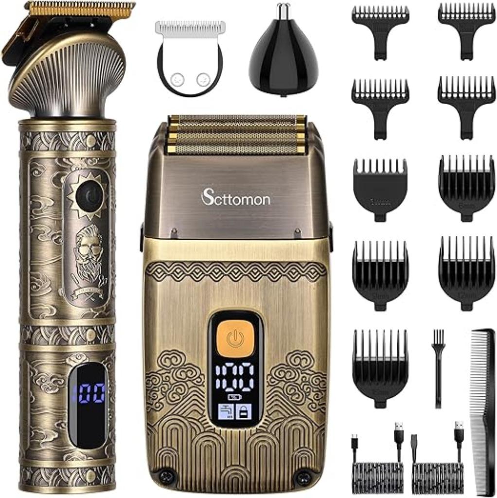 Scttomon T Blade Elektrische tondeuse GRATIS LEVERING, Handtassen en Accessoires, Uiterlijk | Haarverzorging, Verzenden, Nieuw