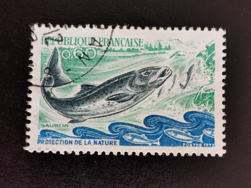 France 1972 - poissons, Enlèvement ou Envoi, Affranchi