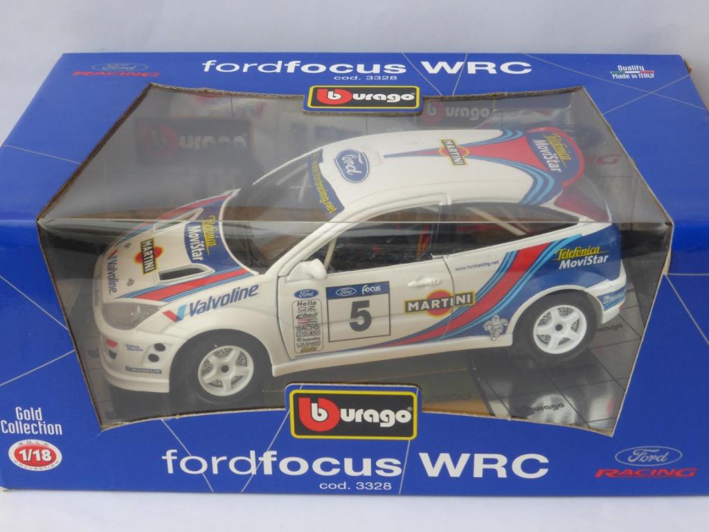 Ford Focus WRC 2000 van Burago 1/18, Hobby en Vrije tijd, Ophalen, Zo goed als nieuw, Auto, Burago