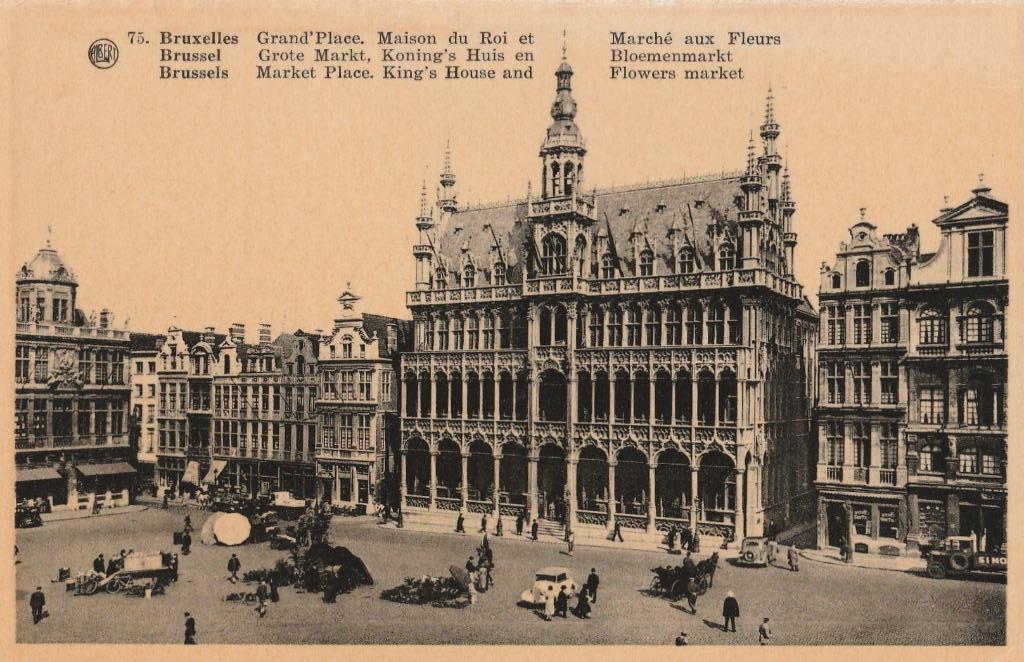 Brussel, Enlèvement ou Envoi, 1940 à 1960, Non affranchie, Bruxelles (Capitale)