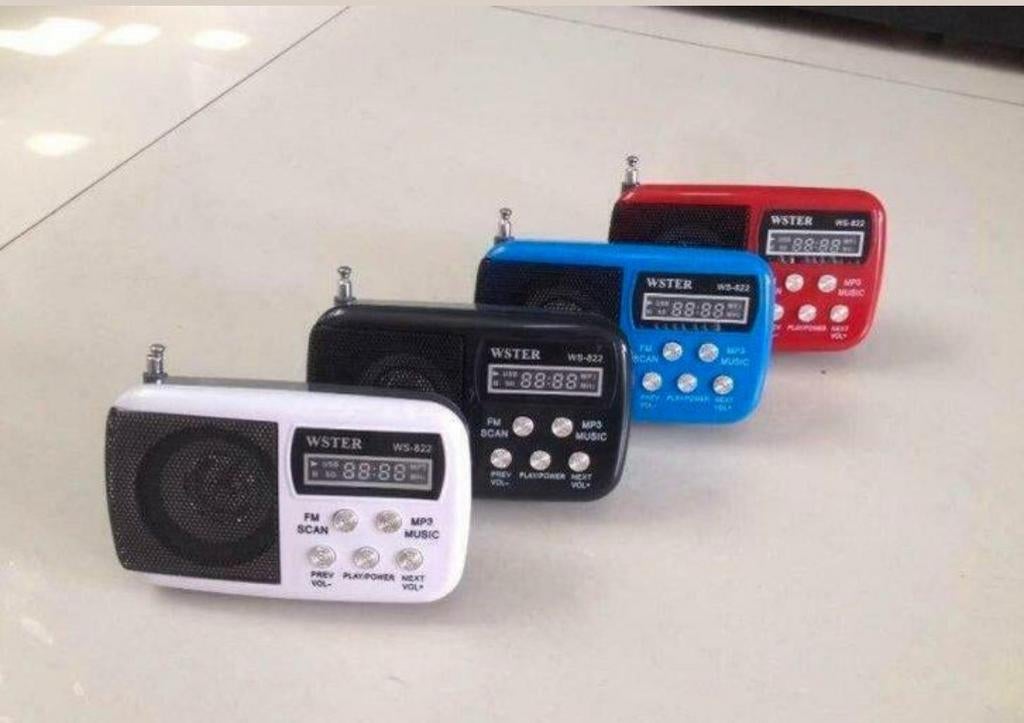 Radio FM MP3 Avec USB Carte SD Haut-Parleur Intégré WS-822, TV, Hi-fi & Vidéo, Enlèvement ou Envoi, Neuf, Radio