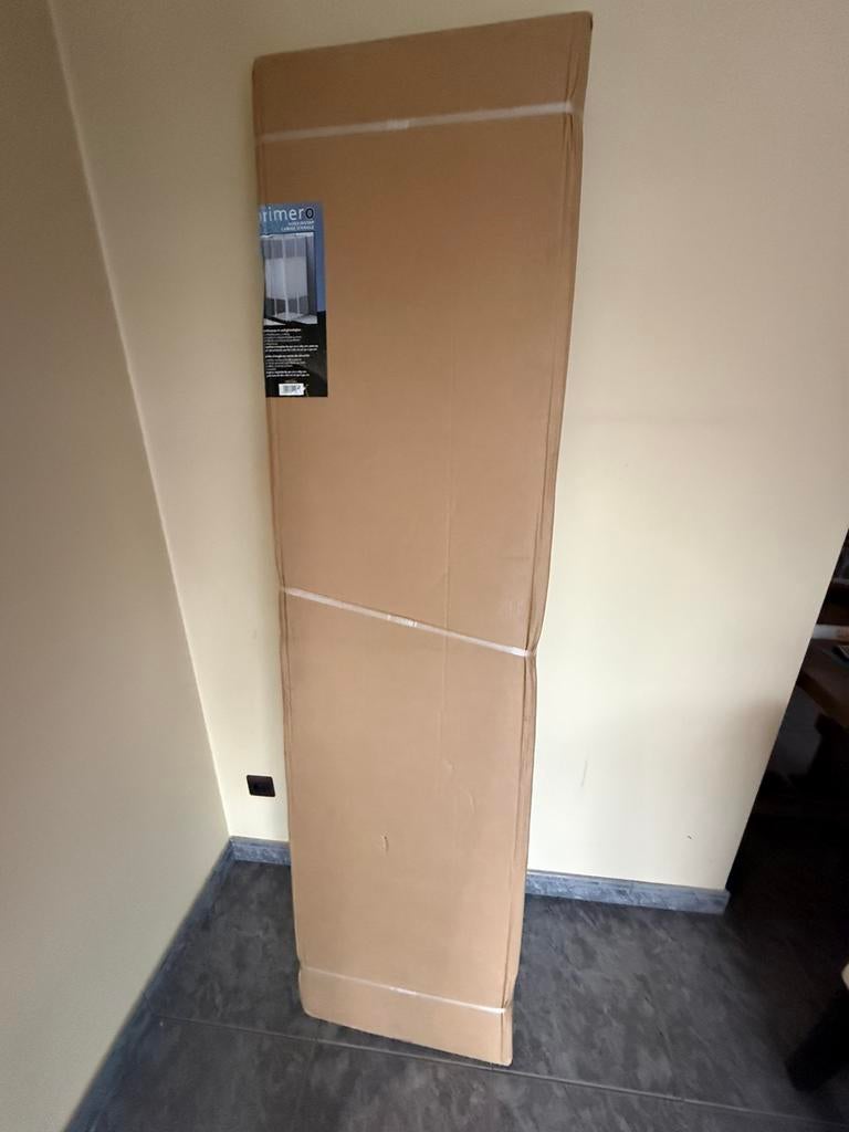 Douchekabine met schuifdeuren chroom 90x90, Doe-het-zelf en Bouw, Ophalen, Chroom