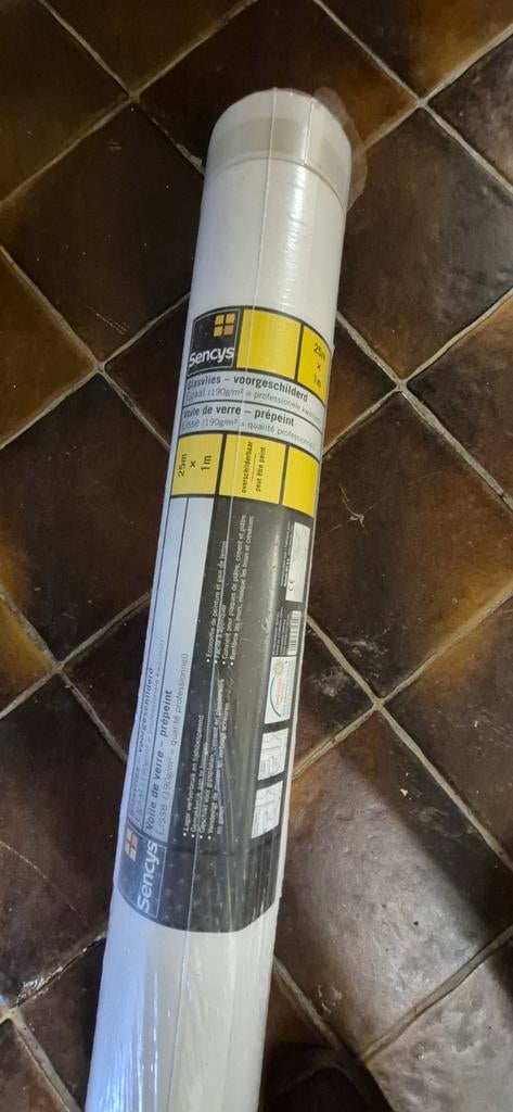 Voorgeschilderd glasvlies 25m x 1 m, Ophalen