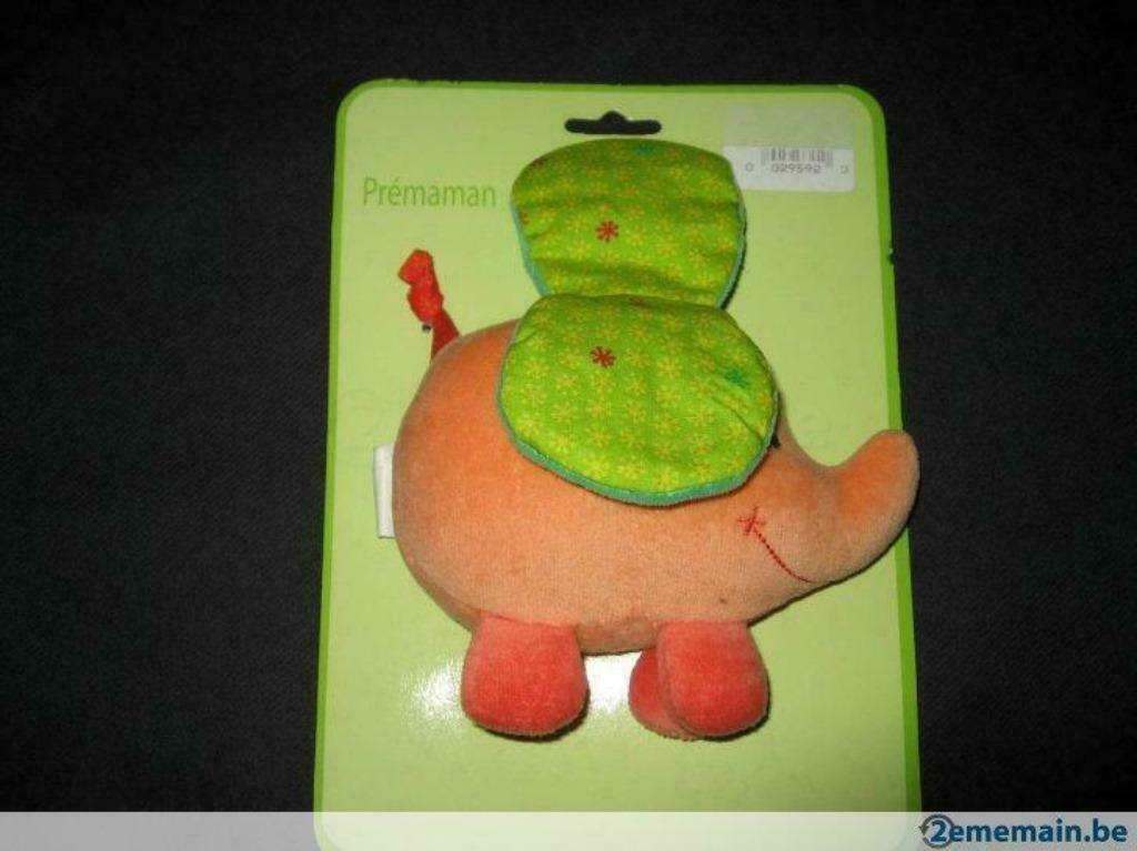 ✅ Peluche - Doudou Elephant - Prémaman - NEUVE, Enlèvement, Neuf, Autres types