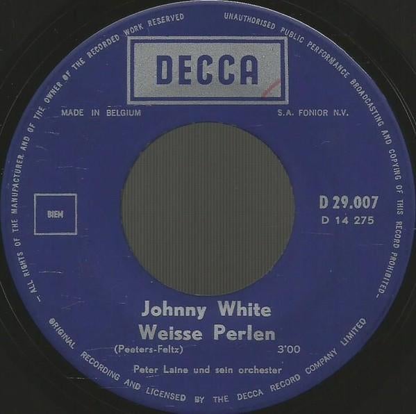 Johnny White - Weisse Perlen, Enlèvement ou Envoi, Utilisé, Pop