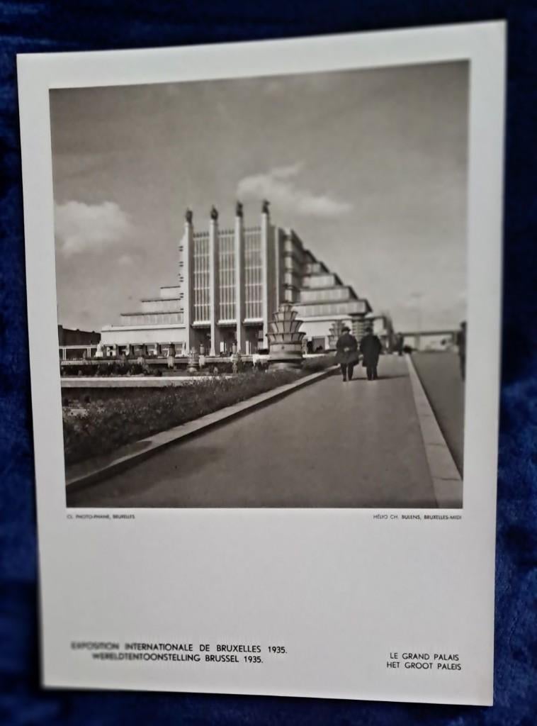 8 photos de l'exposition de Bruxelles 1935 parfait état A4, Enlèvement ou Envoi