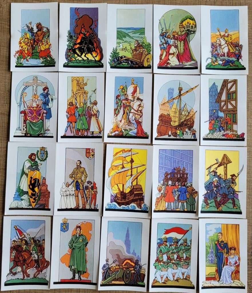 33 kleine prentjes: Belgische geschiedenis, Enlèvement ou Envoi, Comme neuf, Autres sujets/thèmes, Gravure