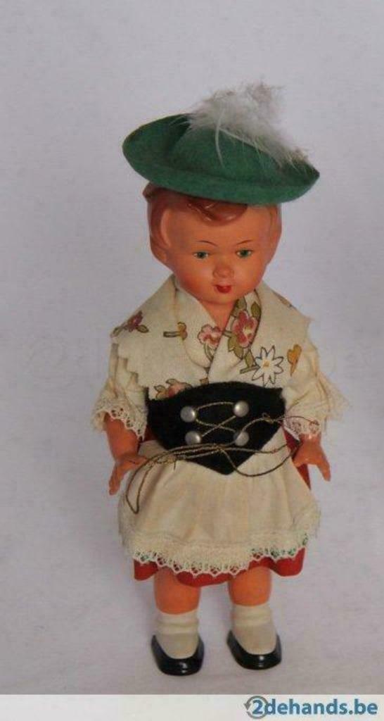 Oud tiroler popje (dancing doll), Ophalen of Verzenden, Gebruikt
