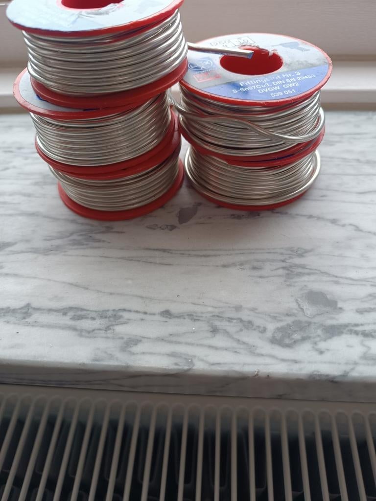 Soldeer tin 250g
5 stukken 10 euro per stuk
Als nieuw, Ophalen