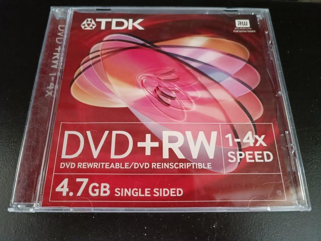 TDK – DVD+RW - 4,7 GB – Single sided - 1x4Speed, Computers en Software, Beschrijfbare discs, Ophalen, Philips, Nieuw, Dvd