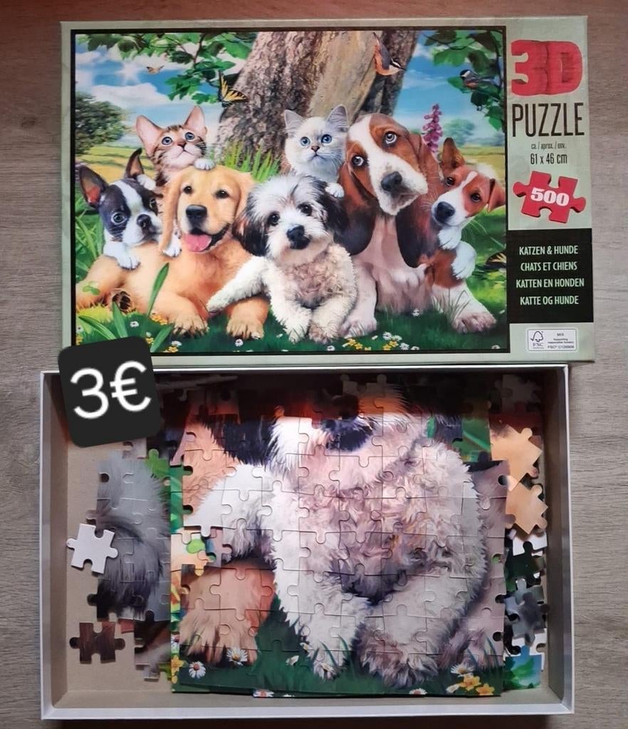 Puzzel 3D, Ophalen