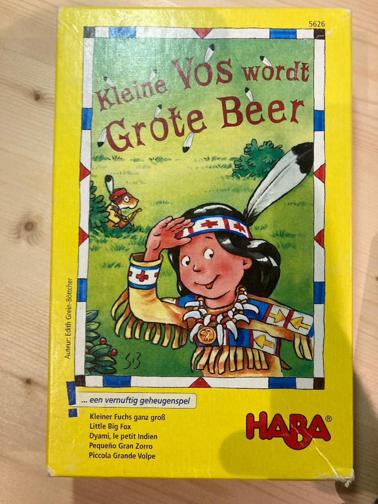 Haba - Gezelschapspel - Kleine Vos wordt Grote Beer, Hobby en Vrije tijd, Gezelschapsspellen | Bordspellen, Gebruikt, Een of twee spelers