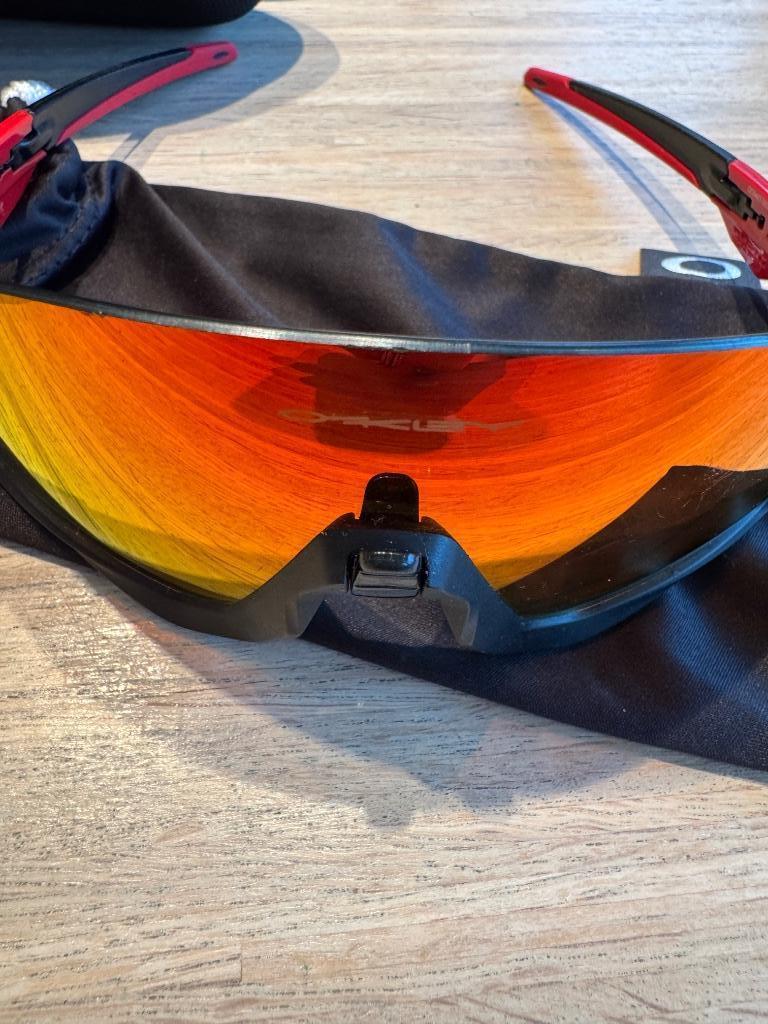 Oakley Flight Jacket Zonnebril, Sport en Fitness, Ophalen of Verzenden, Zo goed als nieuw, Overige typen