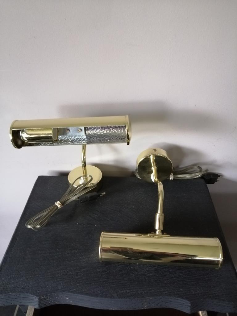 2 stuks goudkleurige wandlampen Massive, Huis en Inrichting, Ophalen of Verzenden, Zo goed als nieuw