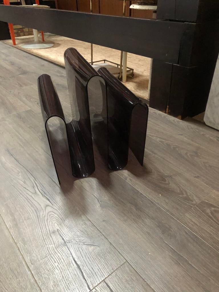 Magazinehouder. Plexi. Tijdschriftenhouder., Huis en Inrichting, Woonaccessoires | Krantenbakken en Lectuurbakken, Ophalen, Gebruikt