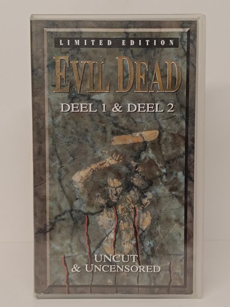 Evil Dead Limited Edition Deel 1 & Deel 2 VHS, Ophalen of Verzenden, Zo goed als nieuw