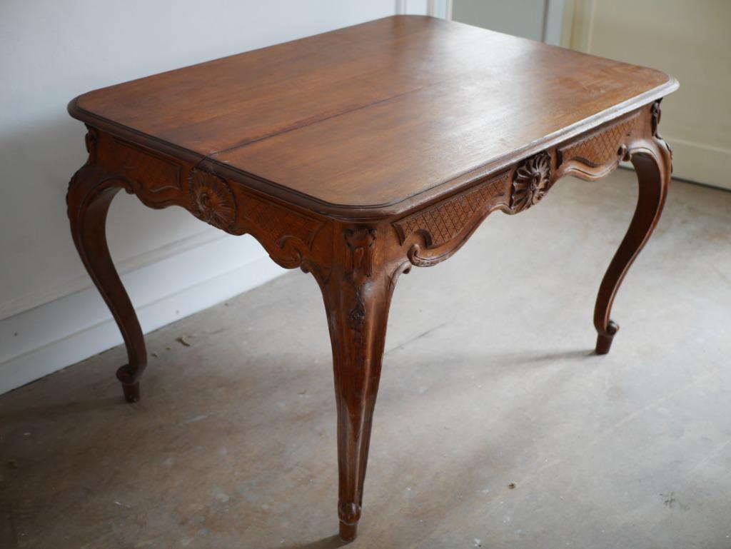 tafel louis XV gesculpteerde eik, Ophalen