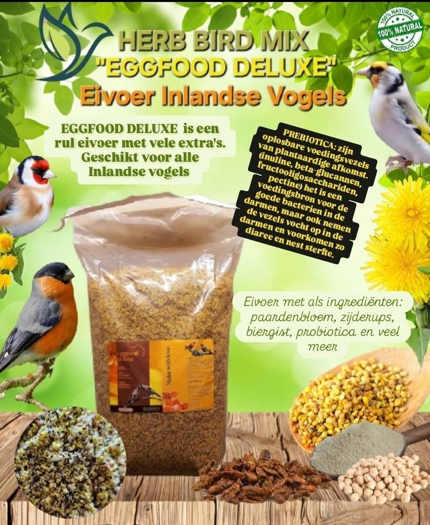 Eggfood Deluxe 3kg 21% Eiwitten ( + Paardenbloem, Biergist,, Dieren en Toebehoren, Ophalen