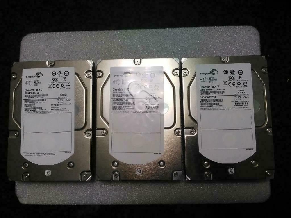 Lot de 3 Seagate Cheetah 15K.7 450Gb SAS = 1,35Tb, Intern, Gebruikt, SAS, Server