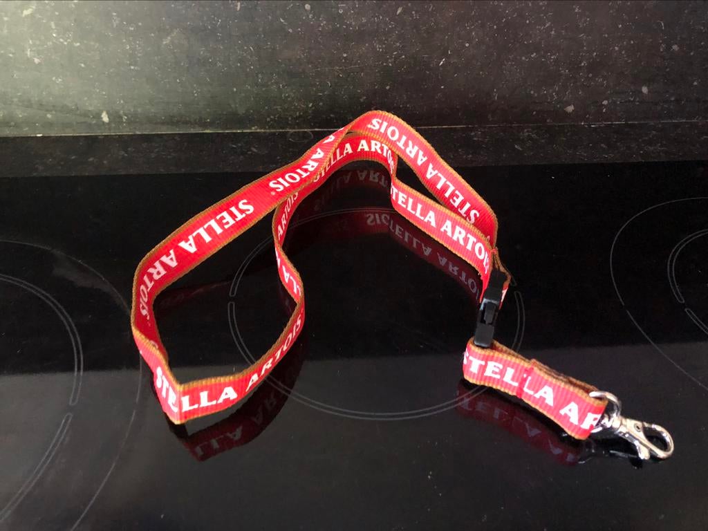 stella artois lanyard, Ophalen of Verzenden, Zo goed als nieuw, Overige typen, Stella Artois
