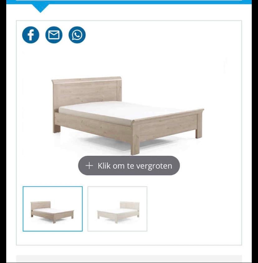 Bed te koop, Ophalen, Zo goed als nieuw, 200 cm, 180 cm