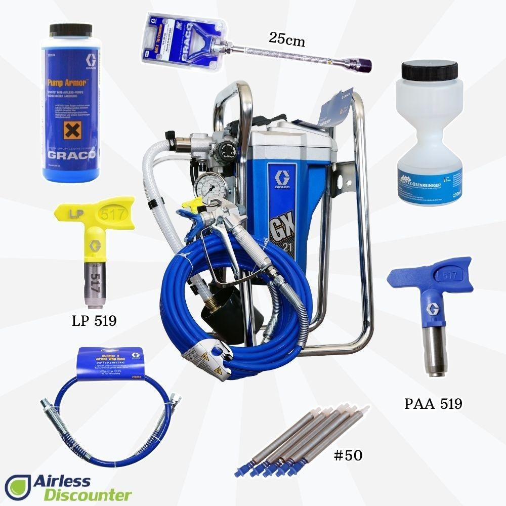 Graco GX21 Starter Bundle, Verzenden, Nieuw, Verfspuit of Verfpomp