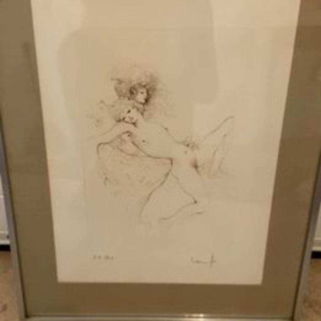 Gravure 2 femmes nues par LEONOR FINI - Tableau encadrée par, Antiquités & Art, Enlèvement