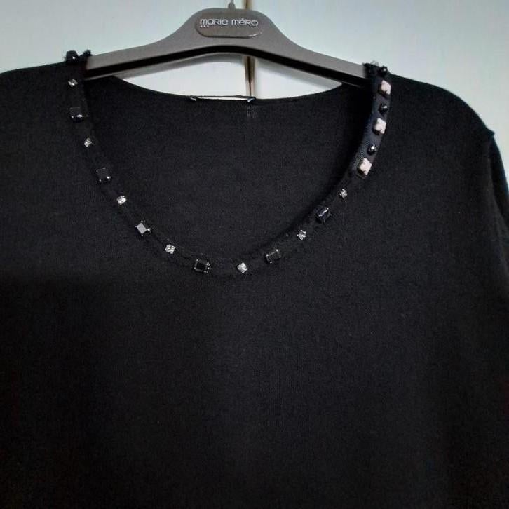 Luisa Cerano pull maat 42 Laine vierge Nieuwstaat, Enlèvement ou Envoi, Neuf, Taille 42/44 (L), Noir