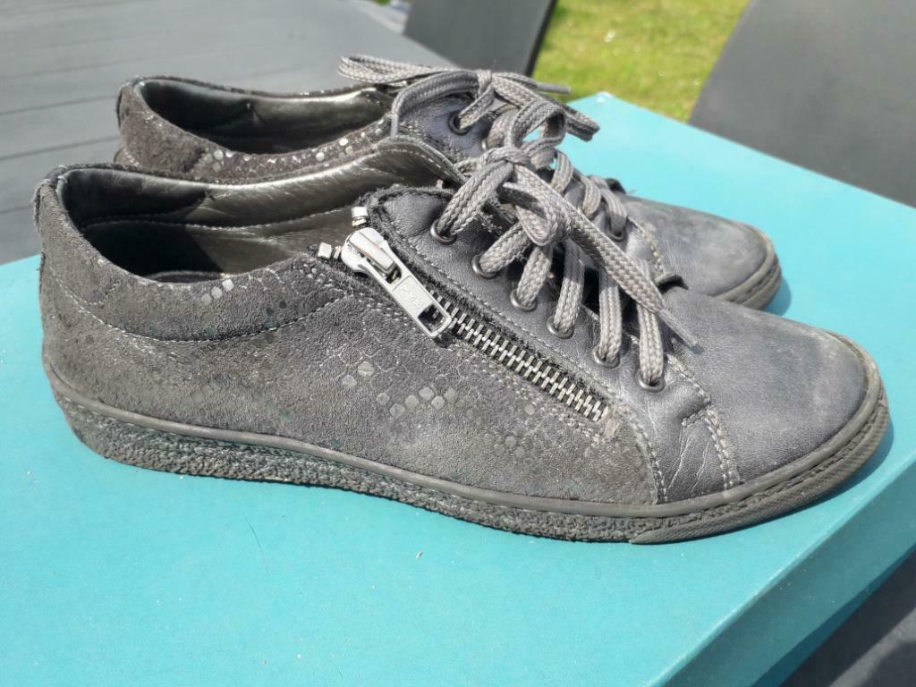 chaussures filles 35, gris anthracite, Enfants & Bébés, Enlèvement ou Envoi, Utilisé, Chaussures, Fille