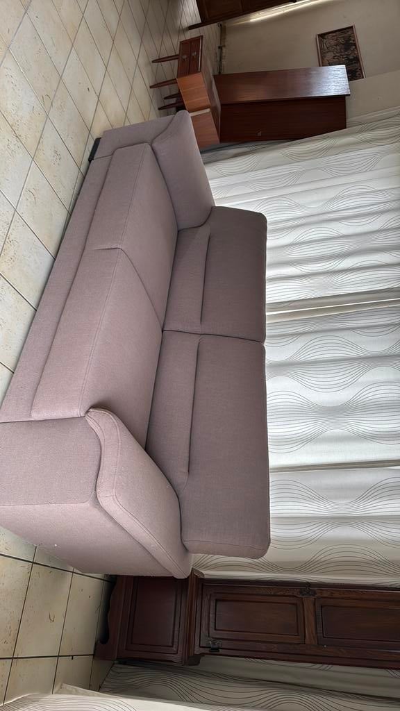 3-zit taupe uitstekende staat, Ophalen, Gebruikt, Driepersoons, 75 tot 100 cm