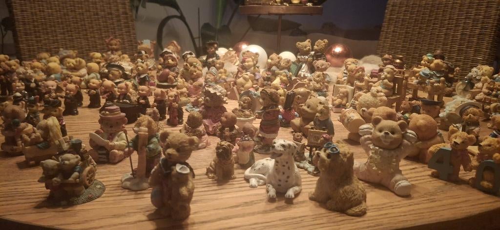 Doos stenen beertjes, Collections, Ours & Peluches, Enlèvement ou Envoi, Comme neuf, Statue, Cherished Teddies