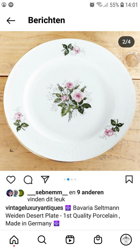 Bavaria Seltmann oiseaux décoratifs 4 pièces, Enlèvement ou Envoi