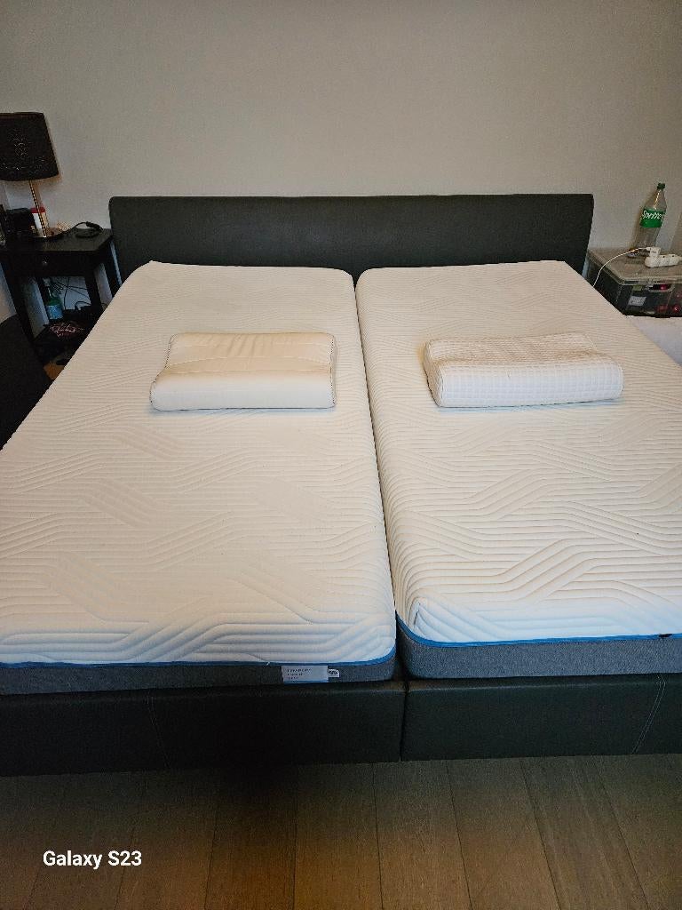Tweepersoonsbed Tempur 220x240, Ophalen, Overige maten, Overige typen, Zo goed als nieuw