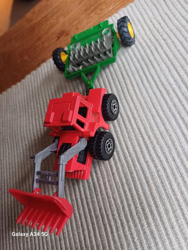 Speelgoedauto TRACTOR + EGGE, Antiek en Kunst, Ophalen of Verzenden