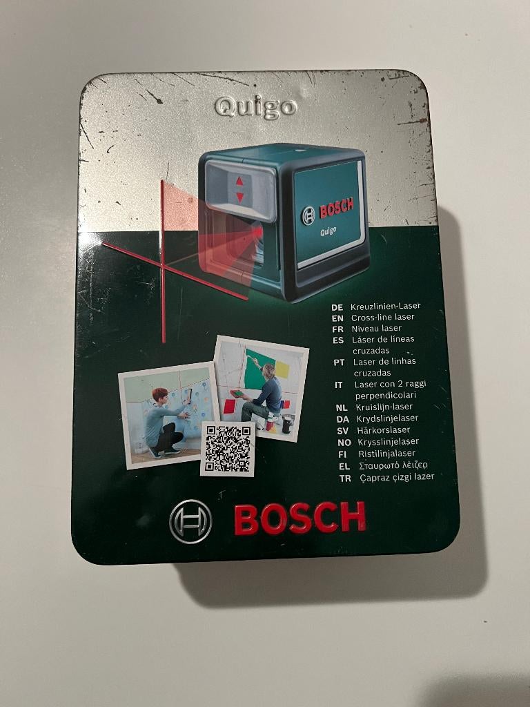 Bosch Quigo Kruislijn Laser, Doe-het-zelf en Bouw, Ophalen of Verzenden, Gebruikt, Afstand