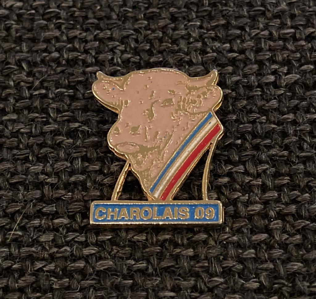 PIN - CHAROLAIS 09 - KOE - VACHE - COW, Verzenden, Gebruikt, Dier of Natuur, Speldje of Pin
