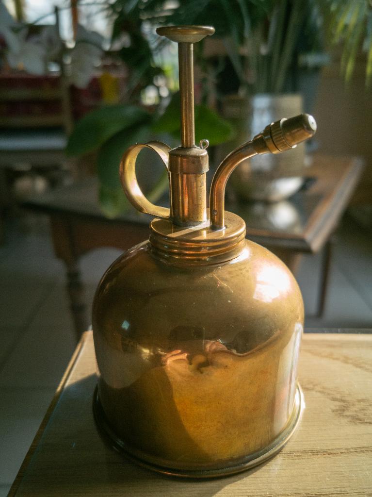 Vaporisateur - brumisateur pour plantes, en laiton, vintage, Enlèvement ou Envoi