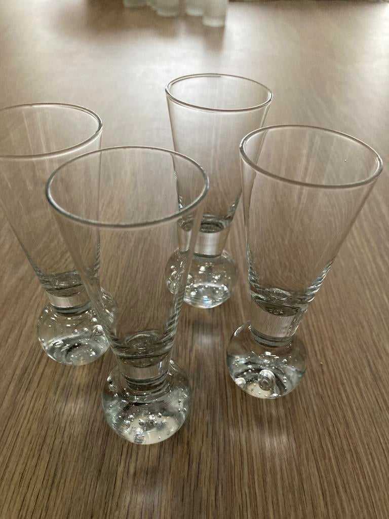 4 Prachtige borrelglaasjes likeurglaasjes aperitiefglaasjes, Enlèvement ou Envoi, Comme neuf