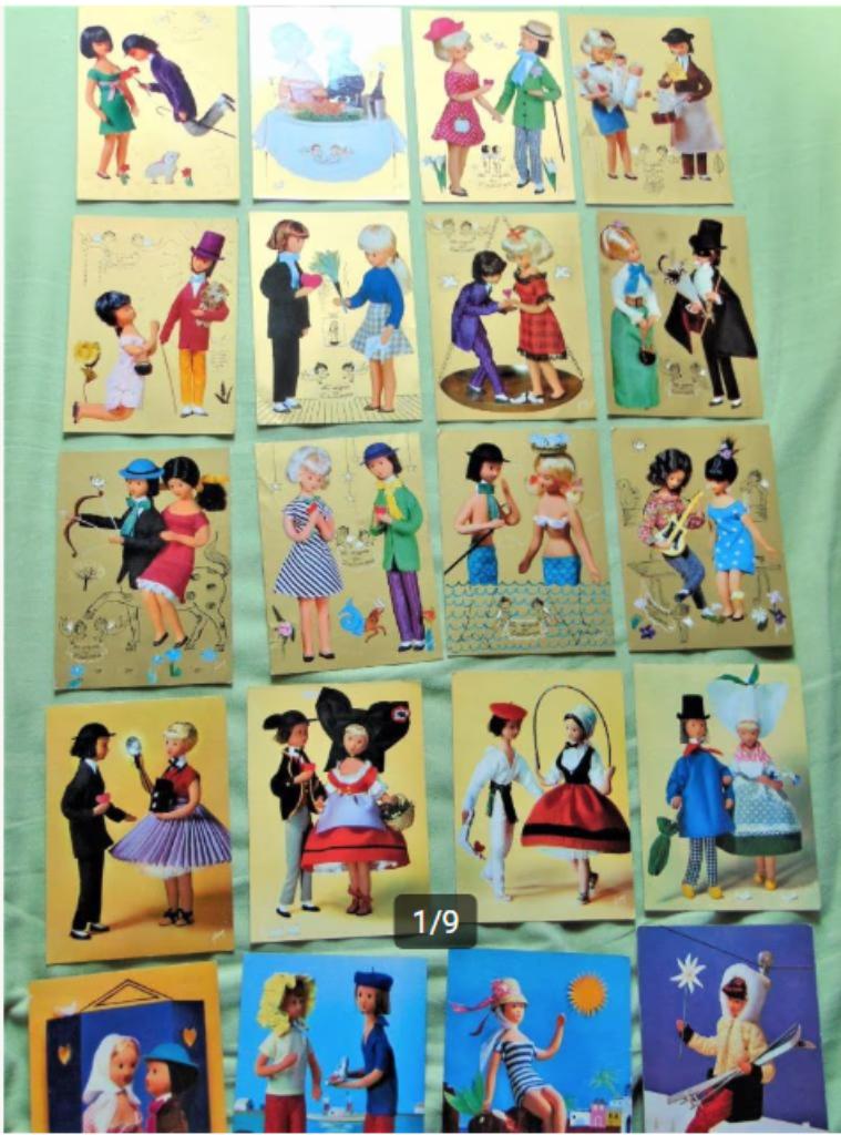 „The Lovers of Peynet” kaarten, Verzamelen, Ophalen of Verzenden, 1960 tot 1980, Ongelopen, Overige thema's